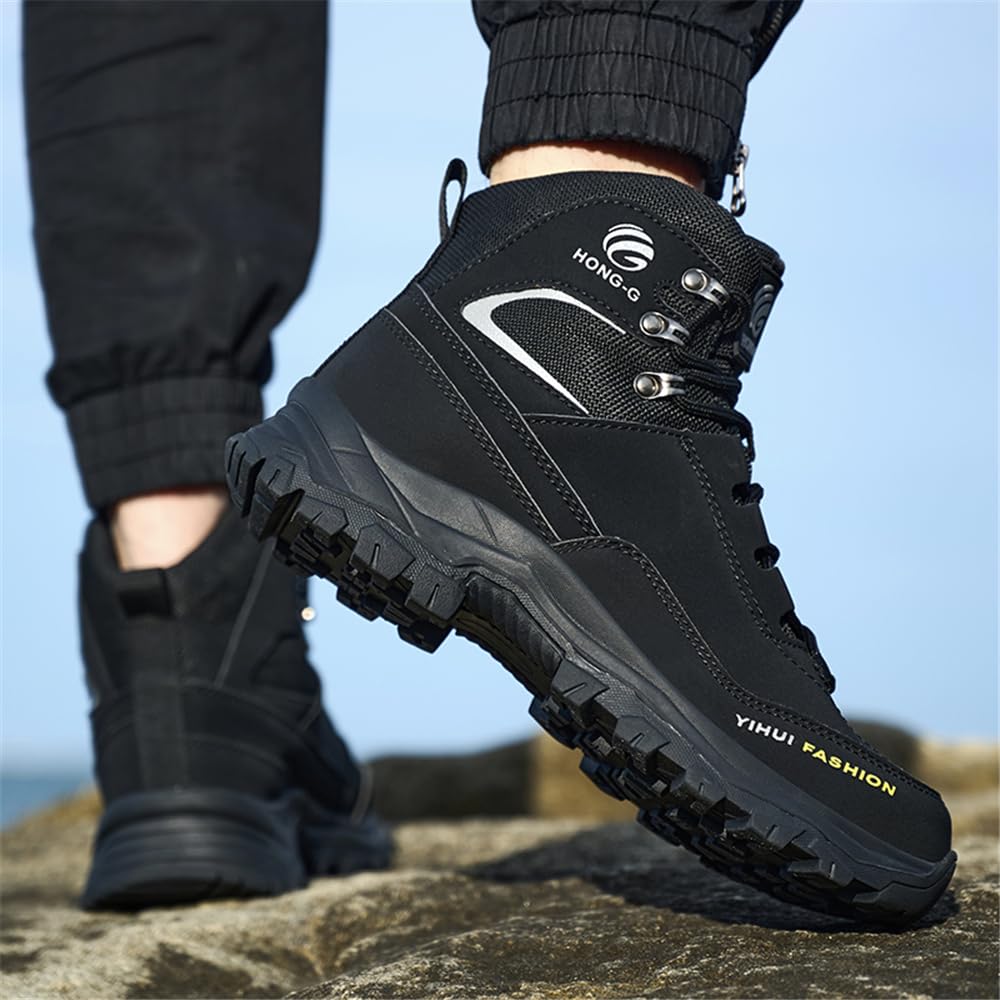 Sicherheitsschuhe Herren Damen S3 Leicht Wasserdicht Hoch Arbeitsschuhe rutschfest Sicherheitsstiefel mit Stahlkappen
