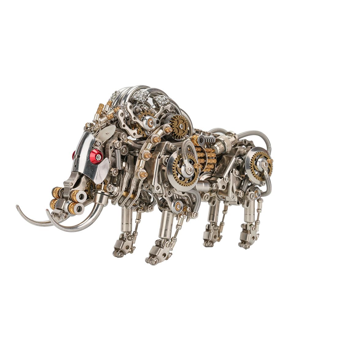 3D Metall Puzzle Erwachsene, Steampunk Mechanisch Eber 3D Puzzle Metall Modellbausatz Tier, 1100PCS Schwein DIY Montage Wildschwein Modell Kit Ornament Geschenk