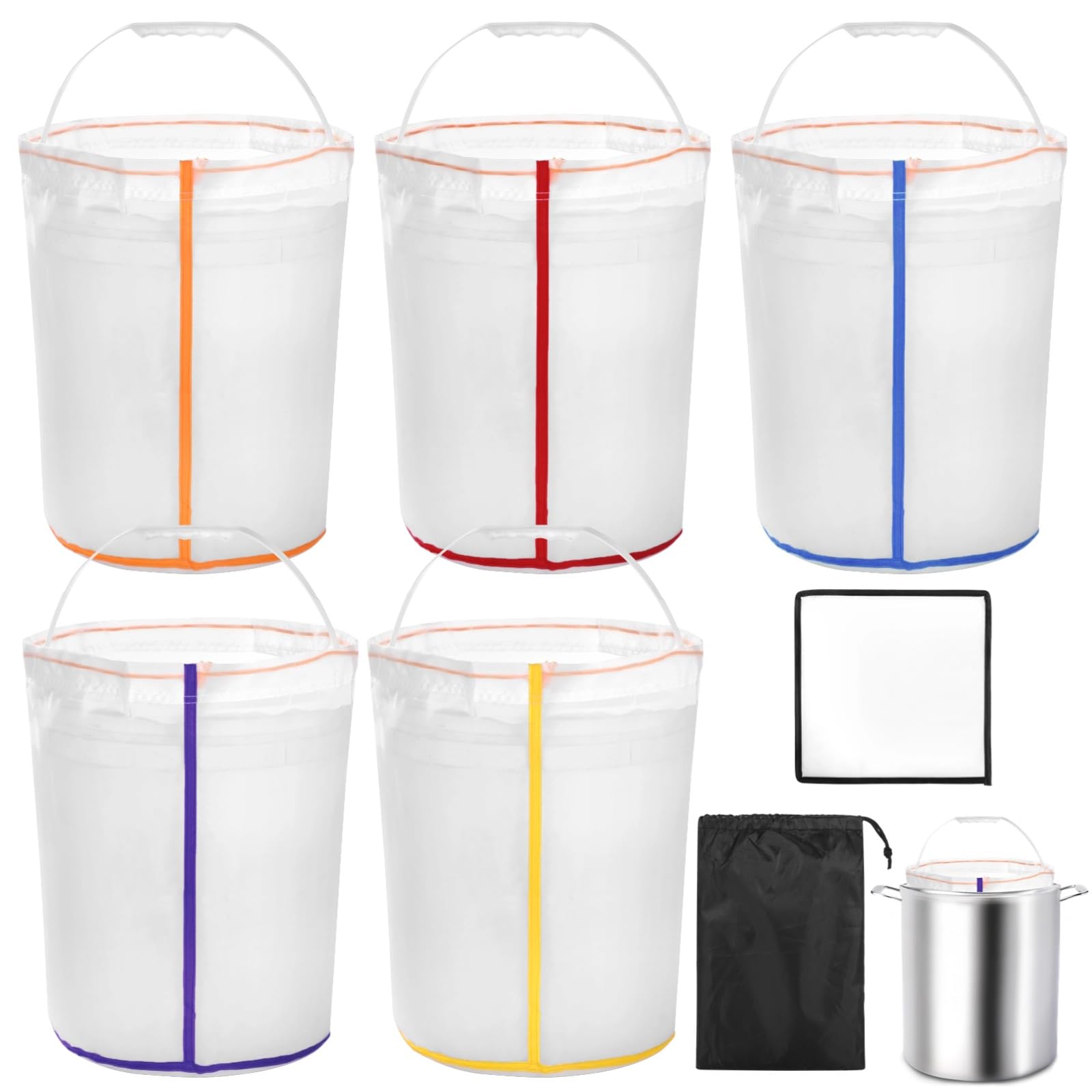 Sacs réutilisables en maille pour la germination du sol et jus de fruits maison