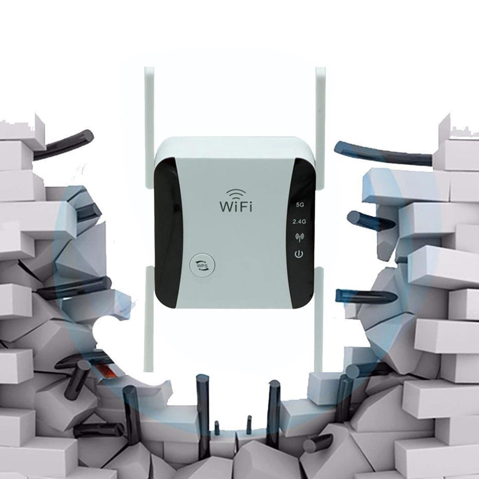 CLUB BOLLYWOOD WiFi Router Amplifiers Plug and Play 1200Mbps Dual Band for Home White-picture-42