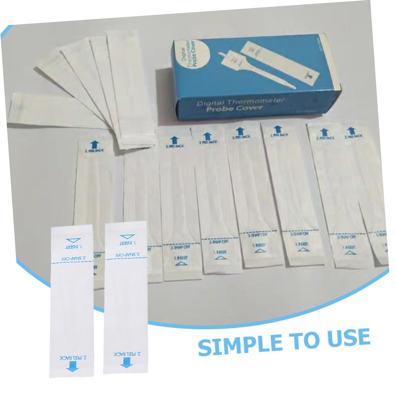 iplusmile 500stücke Thermometer Schutzkappen Papier Hygienische Abdeckungen Für Digitale Thermometer Für Haustiere Einfach Zu Verwenden Und Anwendung