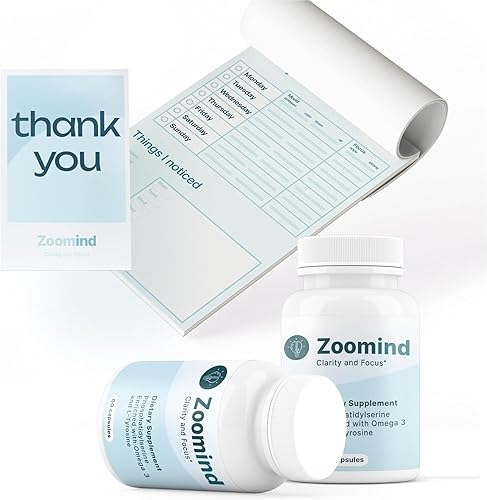 Miniatura 2 de Suplemento dietético Zoomind. Promueve la claridad y la concentración. Rico en omega-3, fosfatidilserina (PS) y L-tirosina. Apoya la función