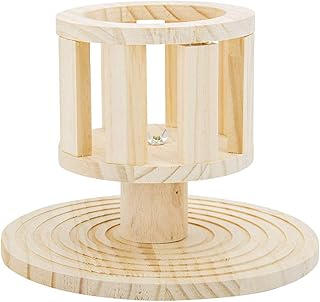 balacoo Guinea Pig Hay Guinea Pig Hay Wooden Rabbit Hay Feeder Food Feeding Rack Standing Grass Feeding Bin for Rabbit Guinea Pig Chinchilla Other Small Animals Pet Food Dispenser Pet Food Dispenser