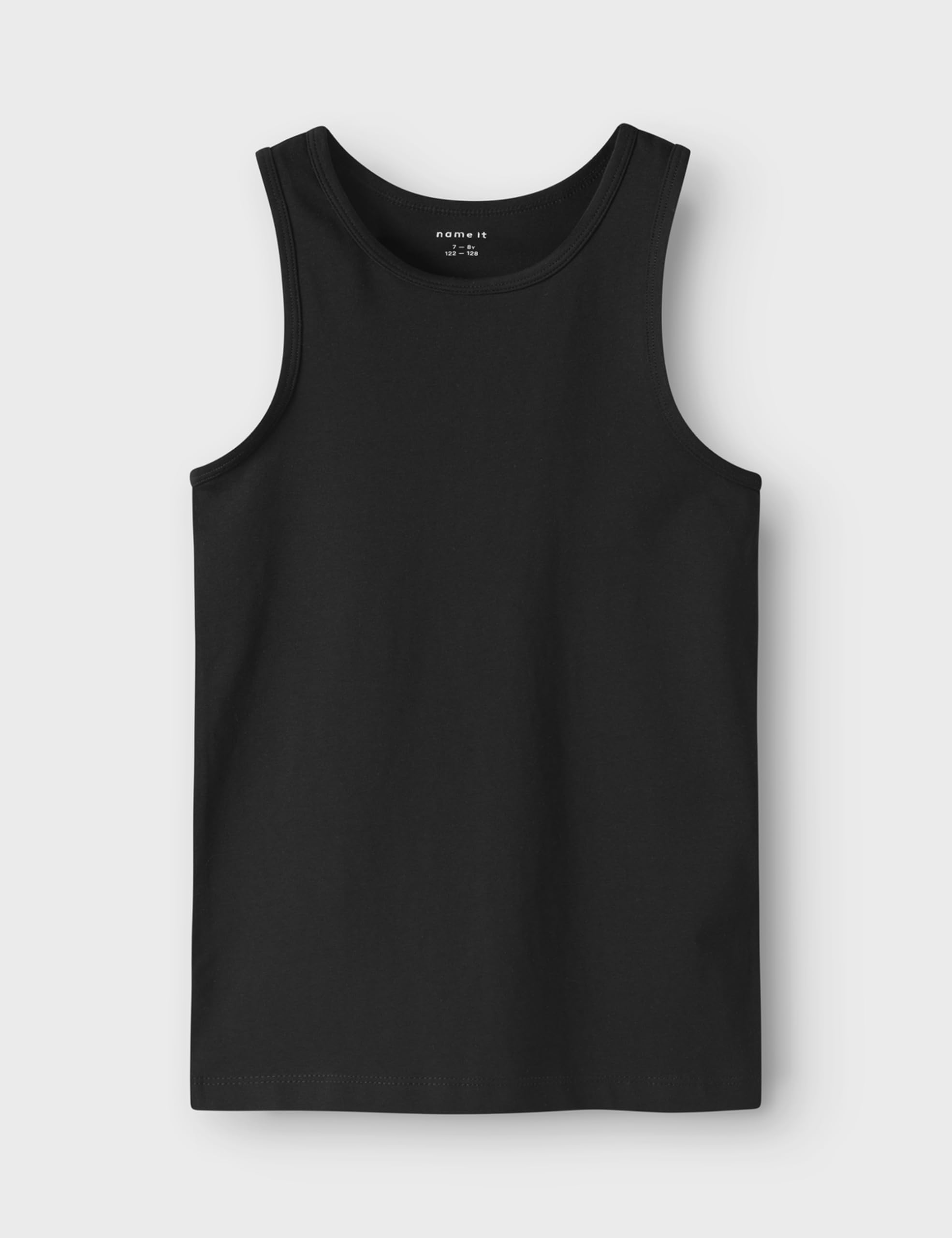 Nkmtank Top 4p Black White Solid Nkmtank Top 4P Black White Solid Bambini e Ragazzi (Pacco da 1)