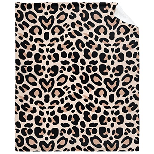 Image of Cheetah Leopard Blanket Plush Gift for Kid Women Toddler Fleece Throw Lover Lightweight Sheet Super Soft Flannel Blankets Decor Bed All Season Pets X-Small 40"x30"
