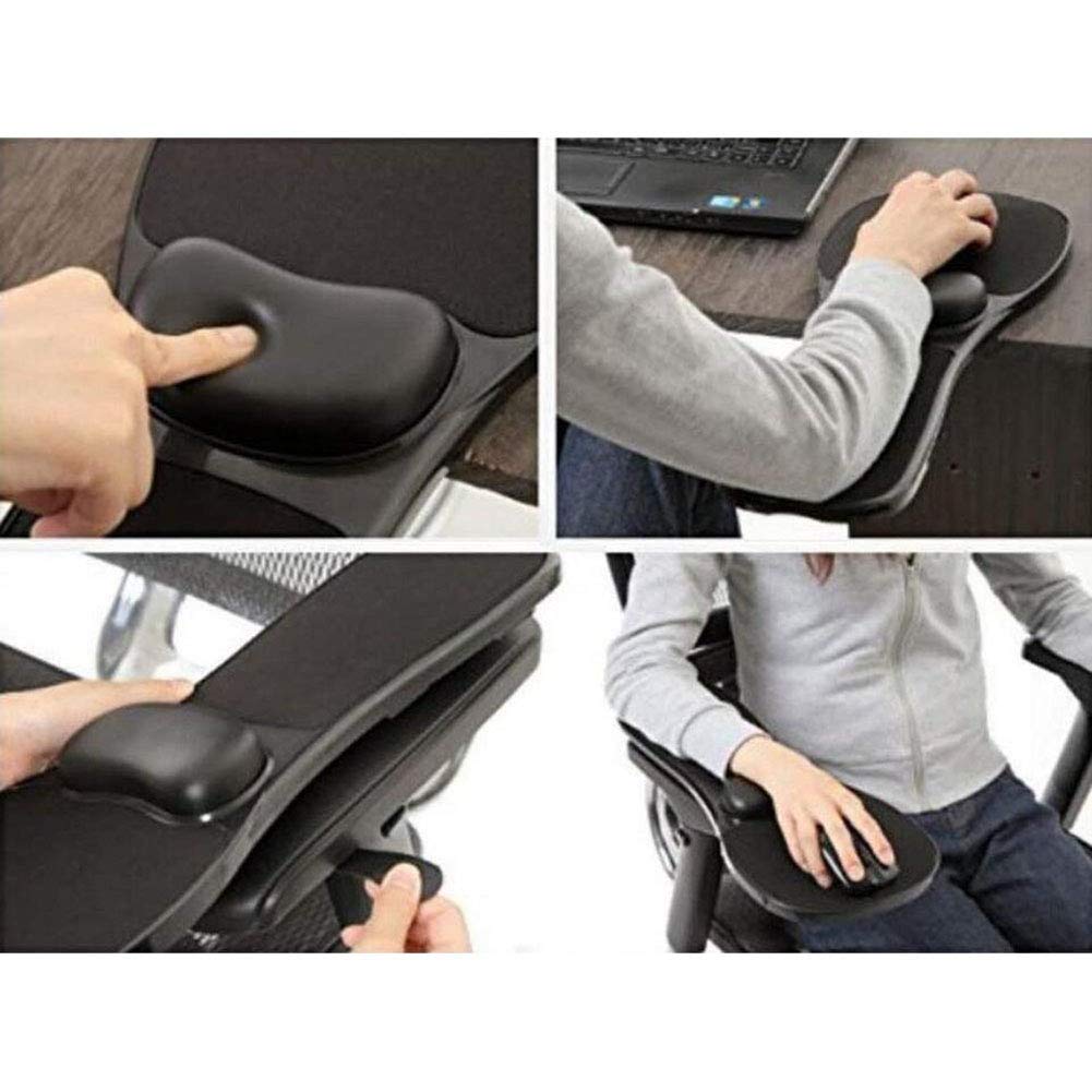 Reposamuñecas Ajustable para computadora, reposabrazos, Alfombrilla para ratón, Soporte ergonómico para el Hombro para la Oficina en casa, Escritorio y Silla de Doble propósito