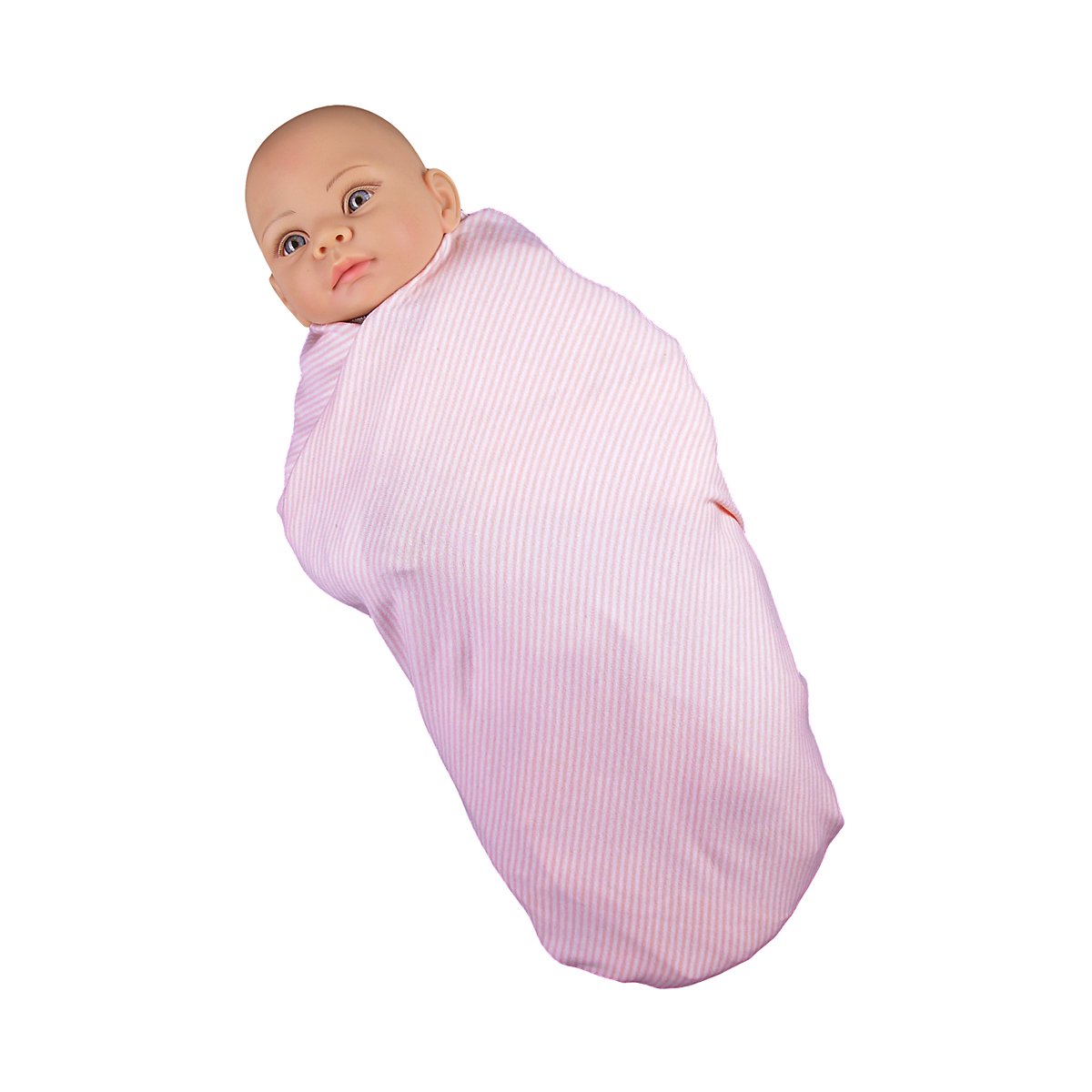 Hoppediz Pucktuch gestreift 90x90cm rosé-weiß