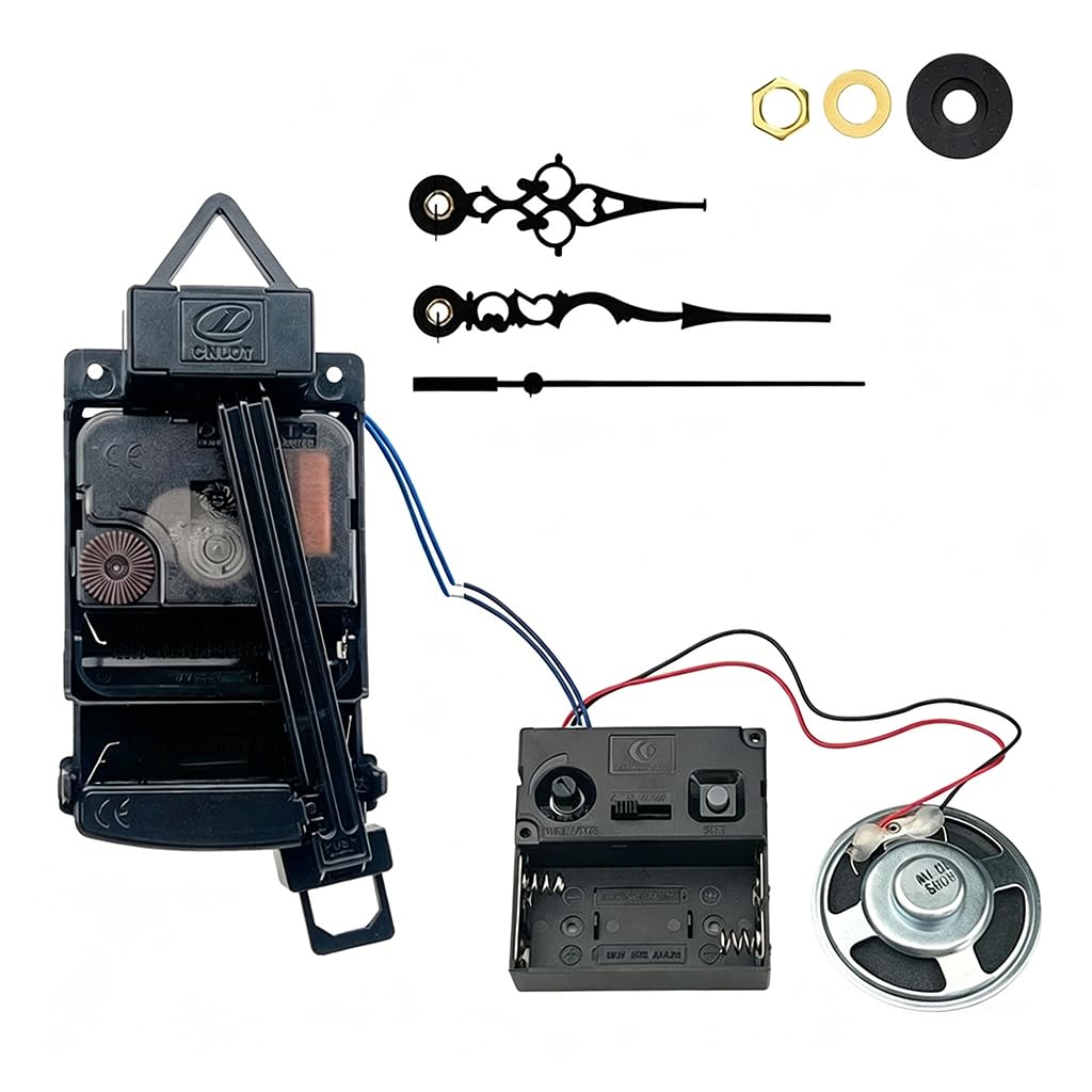 Msioytog Quartzs Pendulum Movement Repair Kits with Music Chimes and Hands for Clock Replacement Pendulums Clock Parts