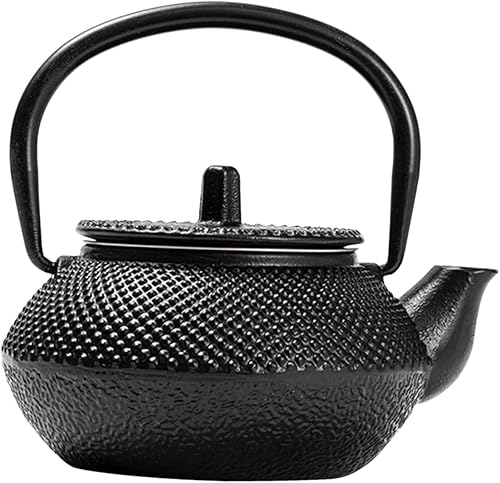 Tetera decorativa vintage de hierro fundido para suministros de tearoom portátil, tetera en miniatura, diseño único para ambiente acogedor