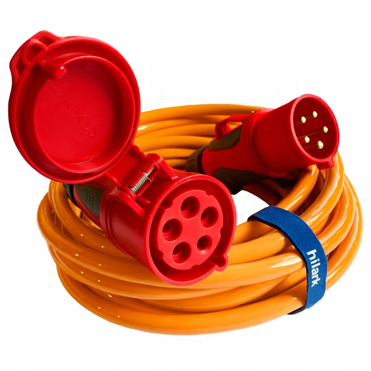 CEE H07BQ-F 5g4 32A - Prolunga elettrica in poliuretano, colore arancione (H07BQ-F 5g4 Grip, 5 metri)