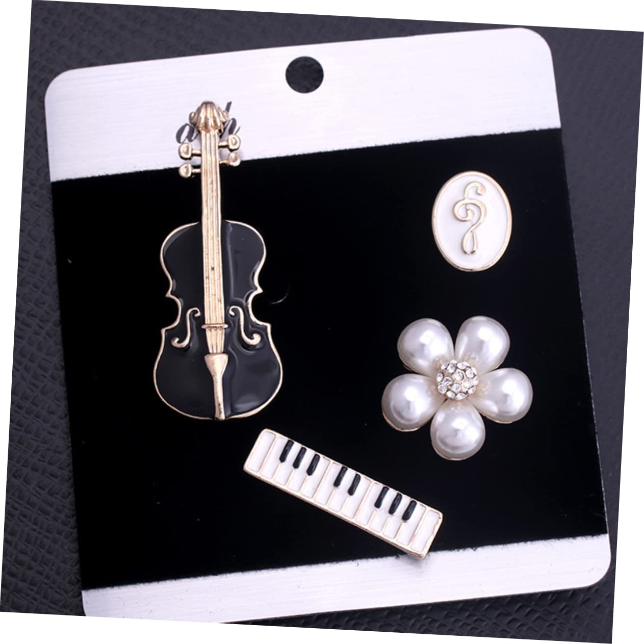FRCOLOR Spilla Musicale Per Abbigliamento Violino Per Musicisti Accessori Per Bavero E Cravatta Per Amanti Della