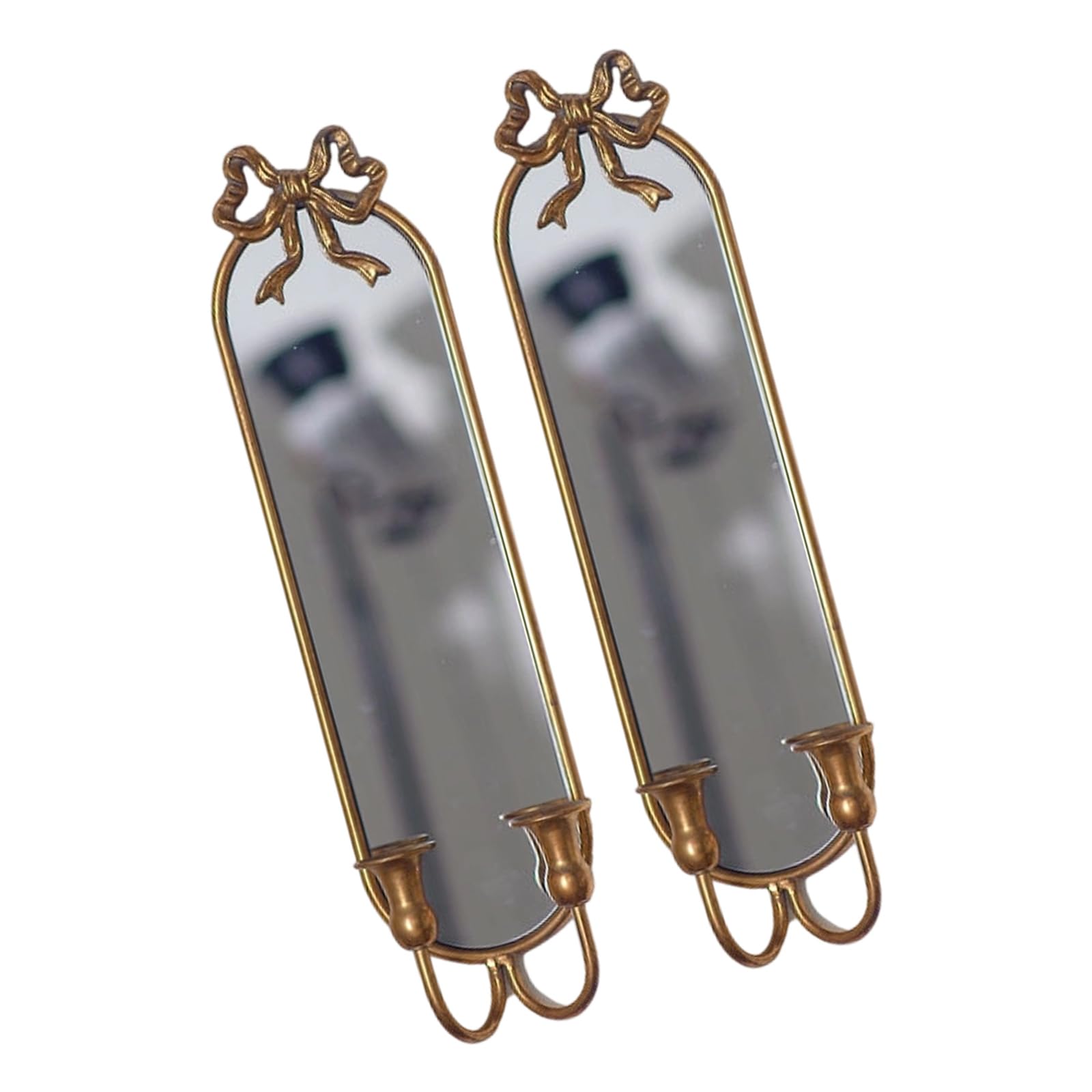 Metal Sconces Candlestick Holders Wall Mounted Decorative Wall for Bathroom, Dining Room, Entryway Metal Sconces Candlestick