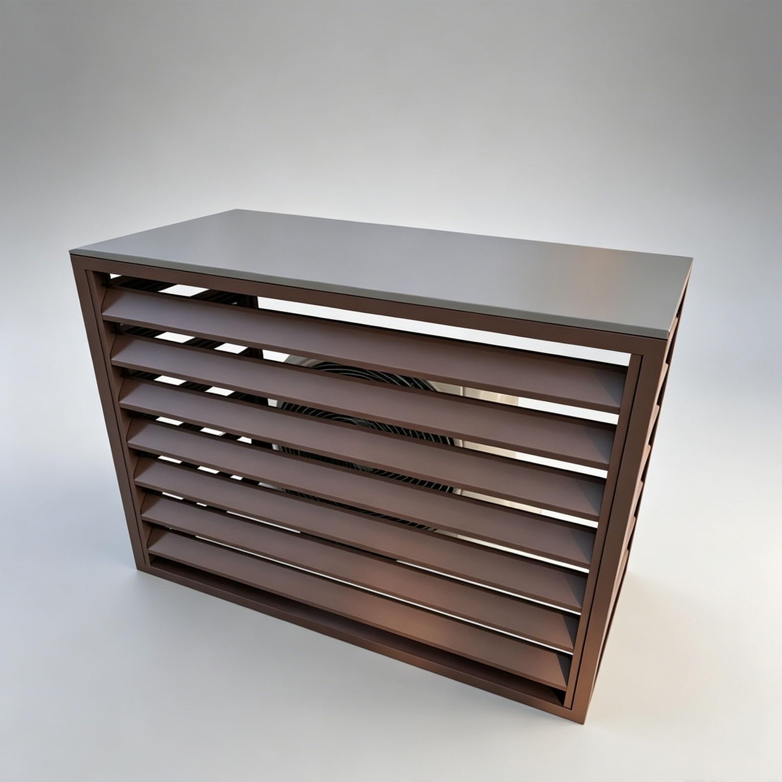 MDEUFYWEGB Aluminum heat pump and air conditioner covers, outdoor air conditioner unit covers, mini split condenser fences, backyard equipment sunshades.(B,100 * 70cm/39.4 * 27.6in)