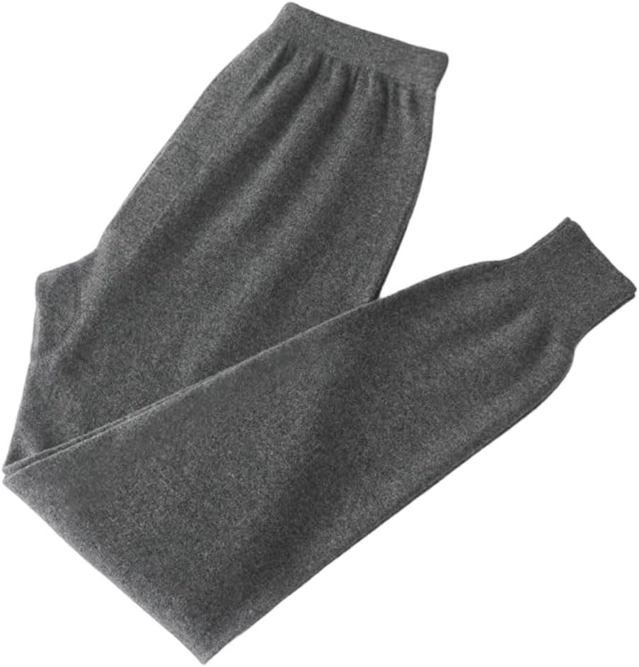 Men Merino Wool Thermal Underwear Pants Elastic Knit Bottom Leggings