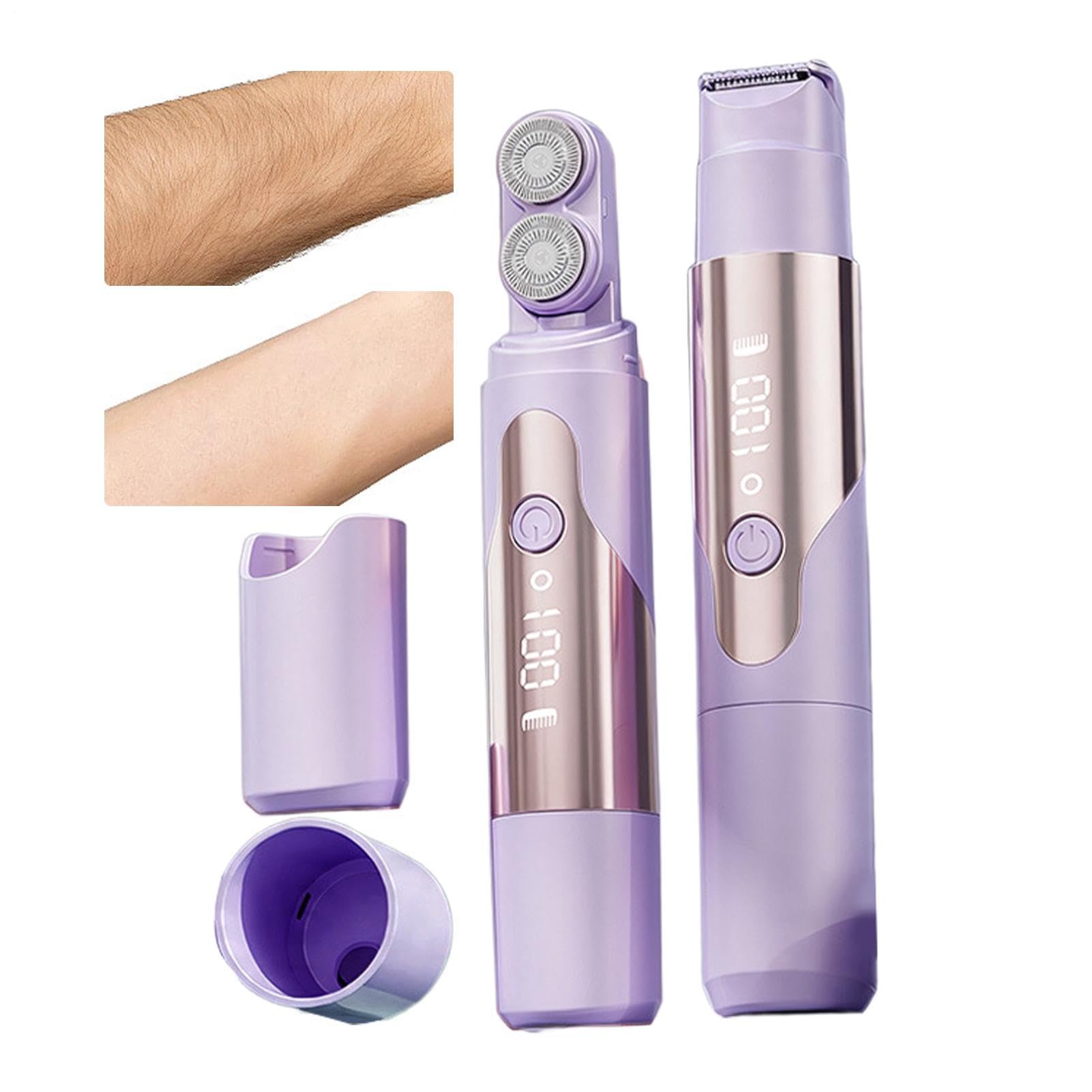 Rasoirs électriques pour femme Rasoir double tête à écran digital pour peau