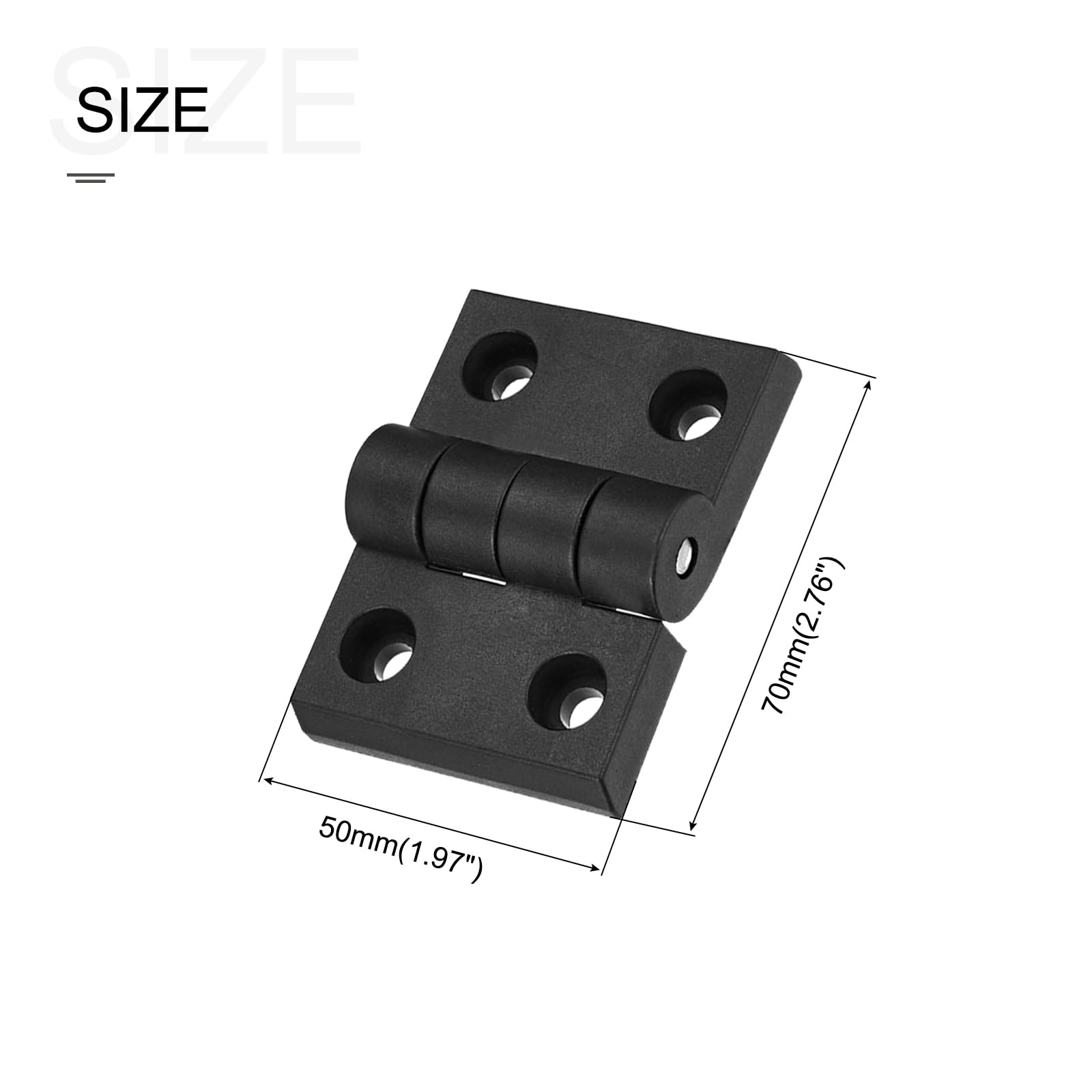 ABS Nylon Charnière Cabinet Grille Placard Porte 102mm Longueur