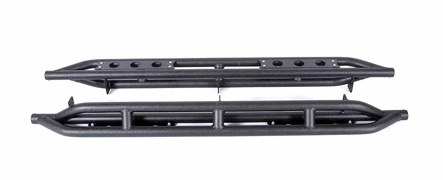 Span Textured Black Rock Crawler Rock Slider Armor Bar Side Step Rail