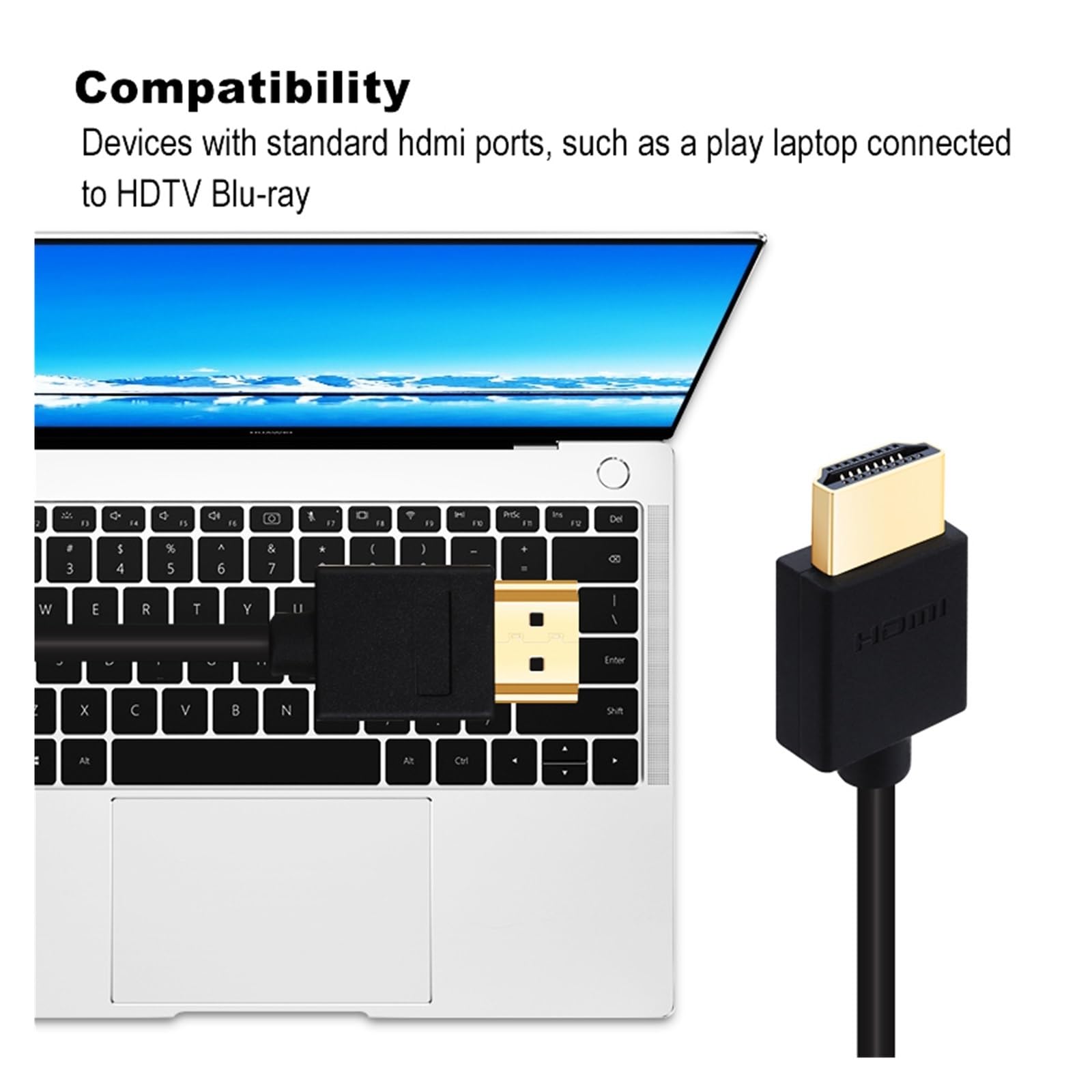 Cavo HDMI Cavi Video Placcati Oro Ad Alta Velocità 4k 1080P 3D for Computer HDTV XBOX PS3(7.5 m)