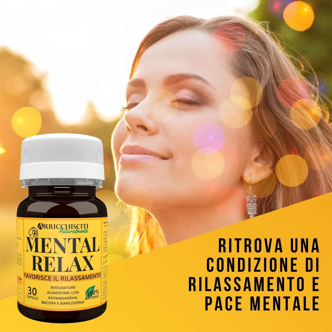 Integratore rilassante con Ashwagandha e Biancospino