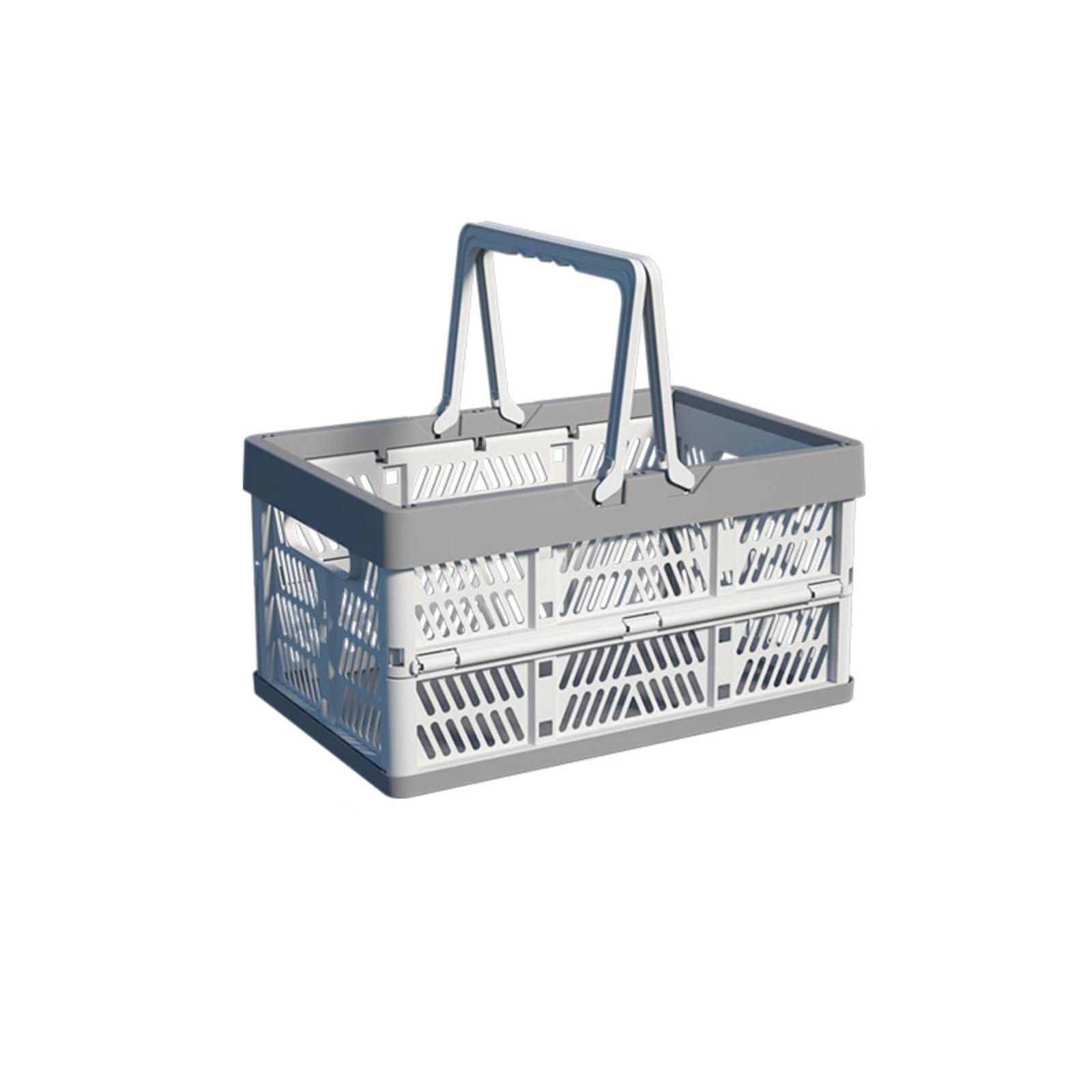 Kangnice White Foldable Abs Storage Bin Practical Solution For Organized Spaces Household