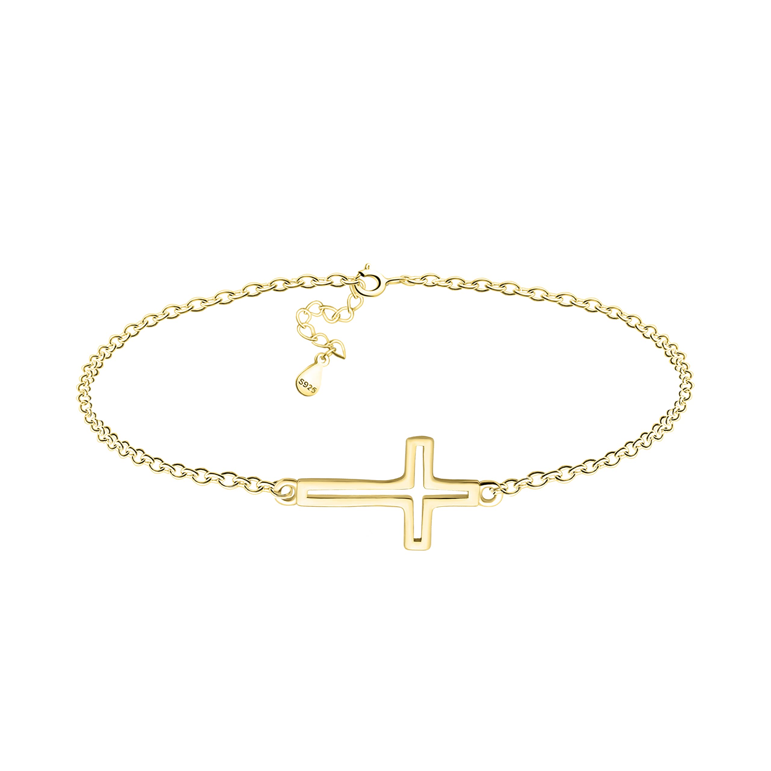 Sofia Milani - Bracciale da Donna in Argento 925 - Ciondolo a Croce