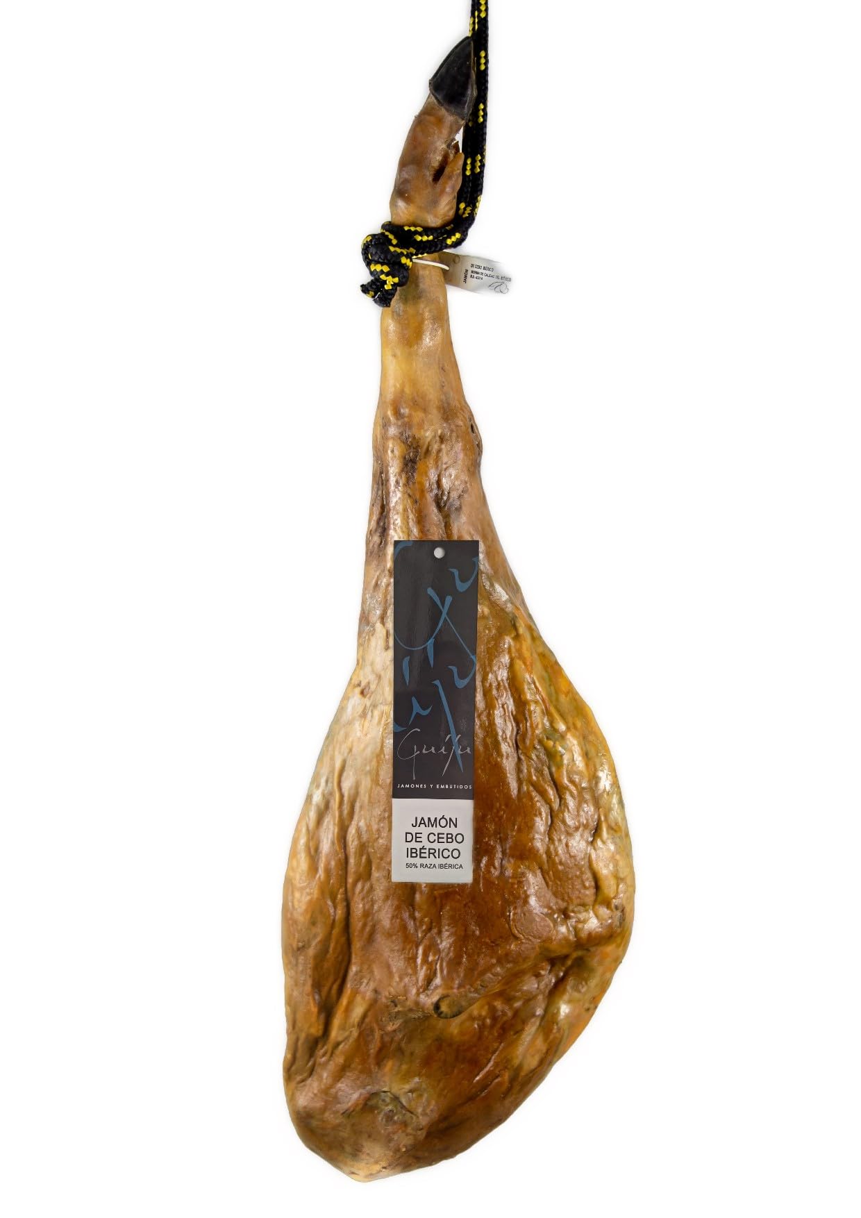 JAMÓN IBÉRICO DE CEBO 50% RAZA IBÉRICA.MARCA GUIJU. SALAMANCA. (8,5 a 9 kg)