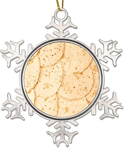 Miniatura 7 de Tortilla mexicana para árbol de Navidad, adorno colgante para decoración de cocina, tortillas de comida, burrito, decoraciones de árbol de Navidad,