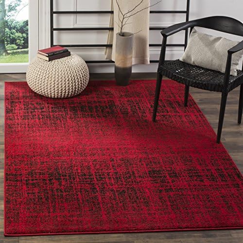 SAFAVIEH Adirondack Collection Area Rug - 6' x 9', Red & Black, C...