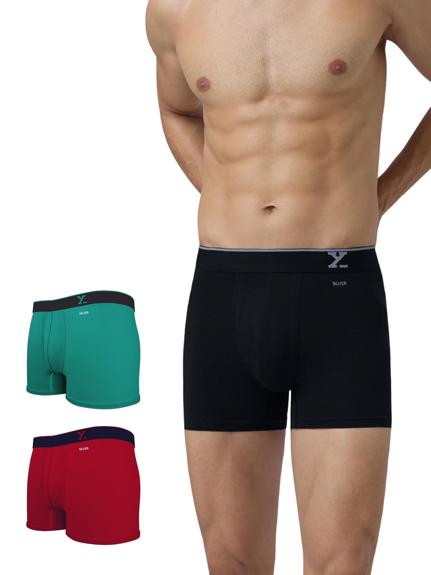 xyxx Men's Underwear Aero IntelliSoft Micro Modal Trunk, Combo Pack of 3-picture-21