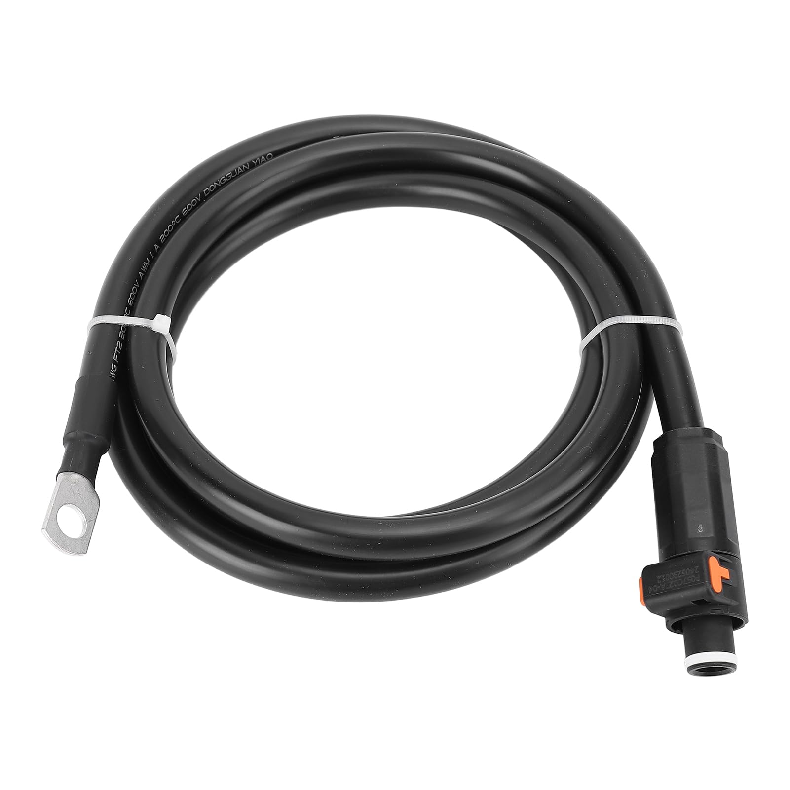 SIXRUN Kabel Zasilający 4 AWG Silikonowy Kabel Akumulatora 4 AWG z prostą wtyczką i 8-zaciskowym Drutem Miedzianym SC25 4AWG do Samochodu, łodzi, Ciągnika Motocyklowego, Opakowanie na Akumulator (Lub)