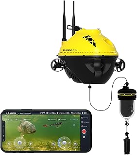 Chasing F1 Pro Fish Finder Underwater Drone | Underwater Rotatable Fishing Camera, Yellow