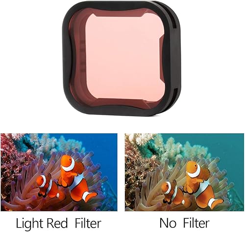 Miniatura 2 de SOONSUN Paquete de 3 filtros de lente rojo/magenta / ND8 para GoPro Hero 5 6 7 negro, filtro de buceo de esnórquel y kit de filtro de lente de