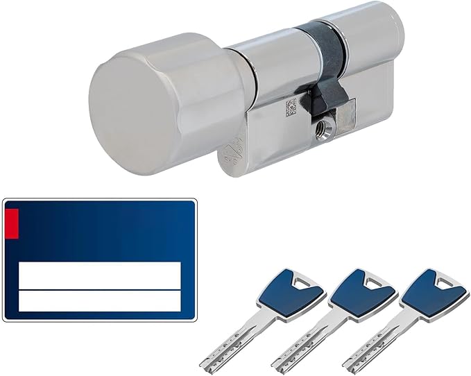 ToniTec Set aus ABUS Schließzylinder EC880 inkl. 3 Schlüssel modular verschiedenschließend ...