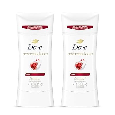 Dove Advanced Care Antiperspirant Deodorant Stick Twin Pack Beauty Bar Gentle Skin Cleanser Pink 6 Bars