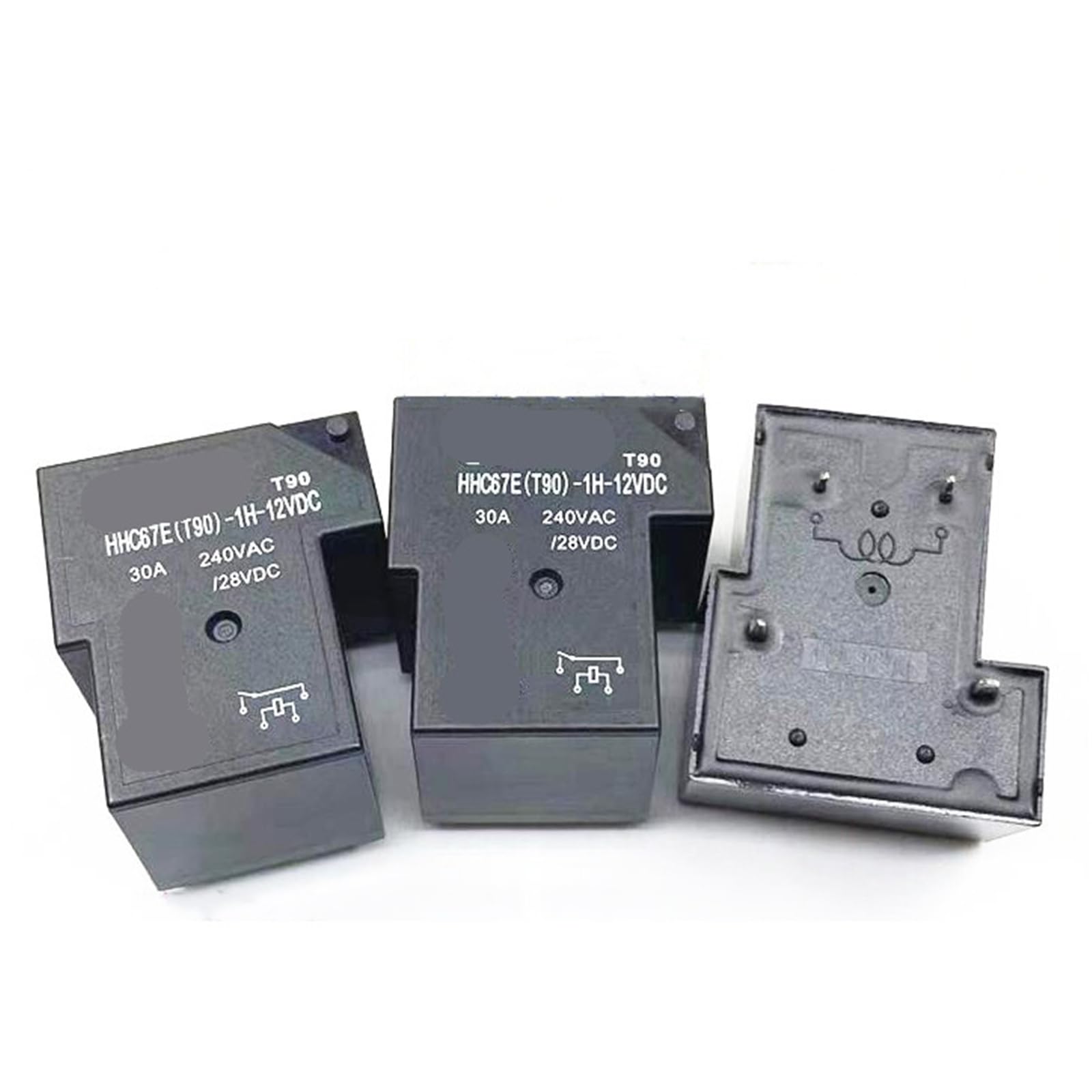 Relais HHC67ET901H DC12V 30A robuste avec boîtier haute isolation 4PIN
