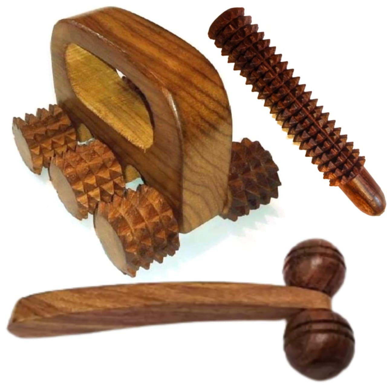 R A Products Wooden Manual Acupressure Back Massager, For Pain Relief Massager, Multi-Purpose Body Massager Of 6 Roller In Pure Shisham Wood (Size 5 Inch X 4 Inch) (B08FHBK1NH) Amazon Price History, Amazon Price Tracker