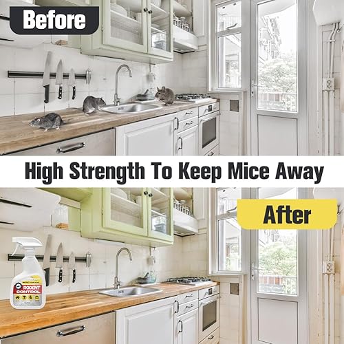 Miniatura 3 de ANEWNICE Spray repelente de roedores, repelente de ratones, repelente de ratones para casa, menta para repeler ratones, ratones y ratas, repelente