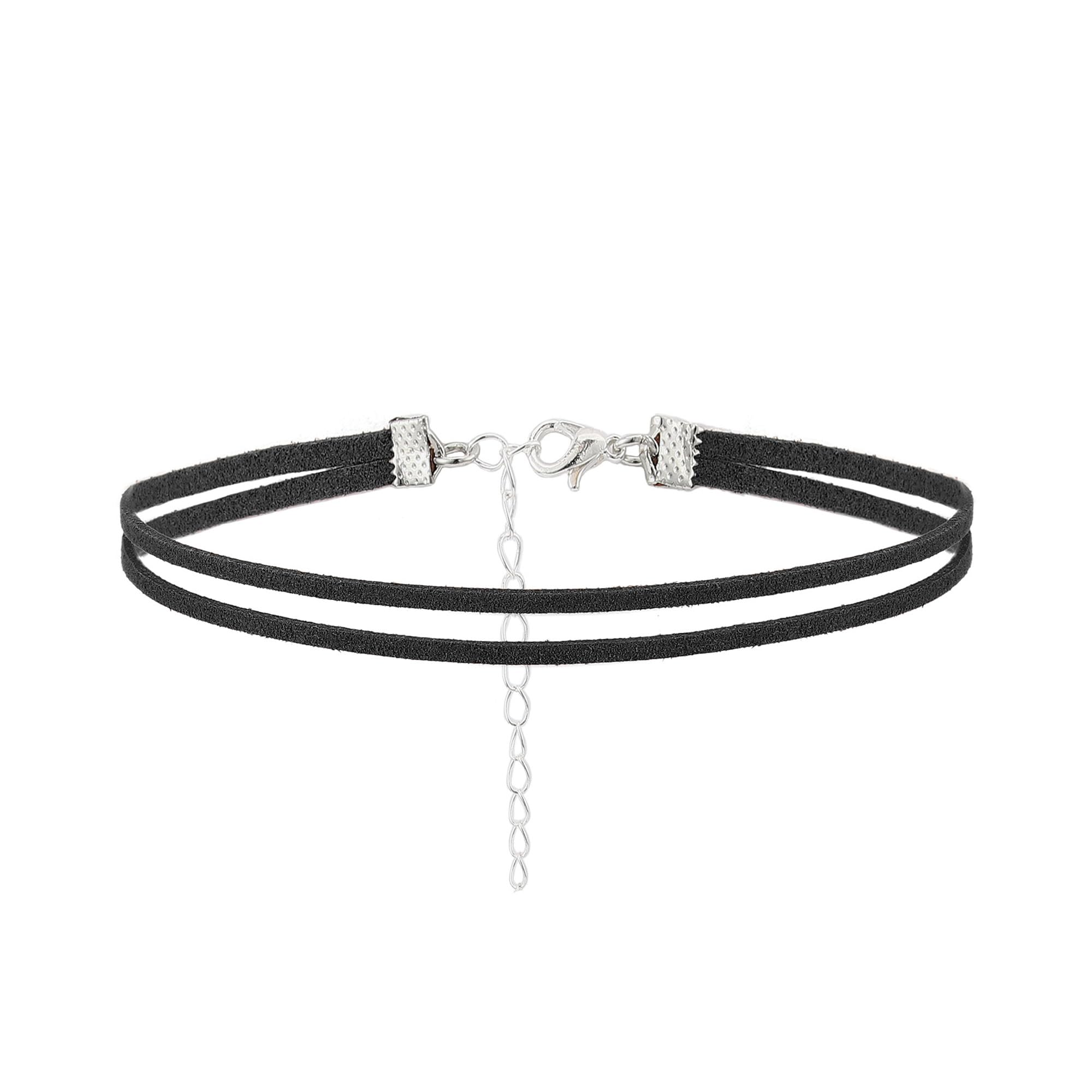 Olbye Layering Leather Necklace Leather Cord Necklace Choker Personal Everyday Necklace Jewelry for Women and Girls