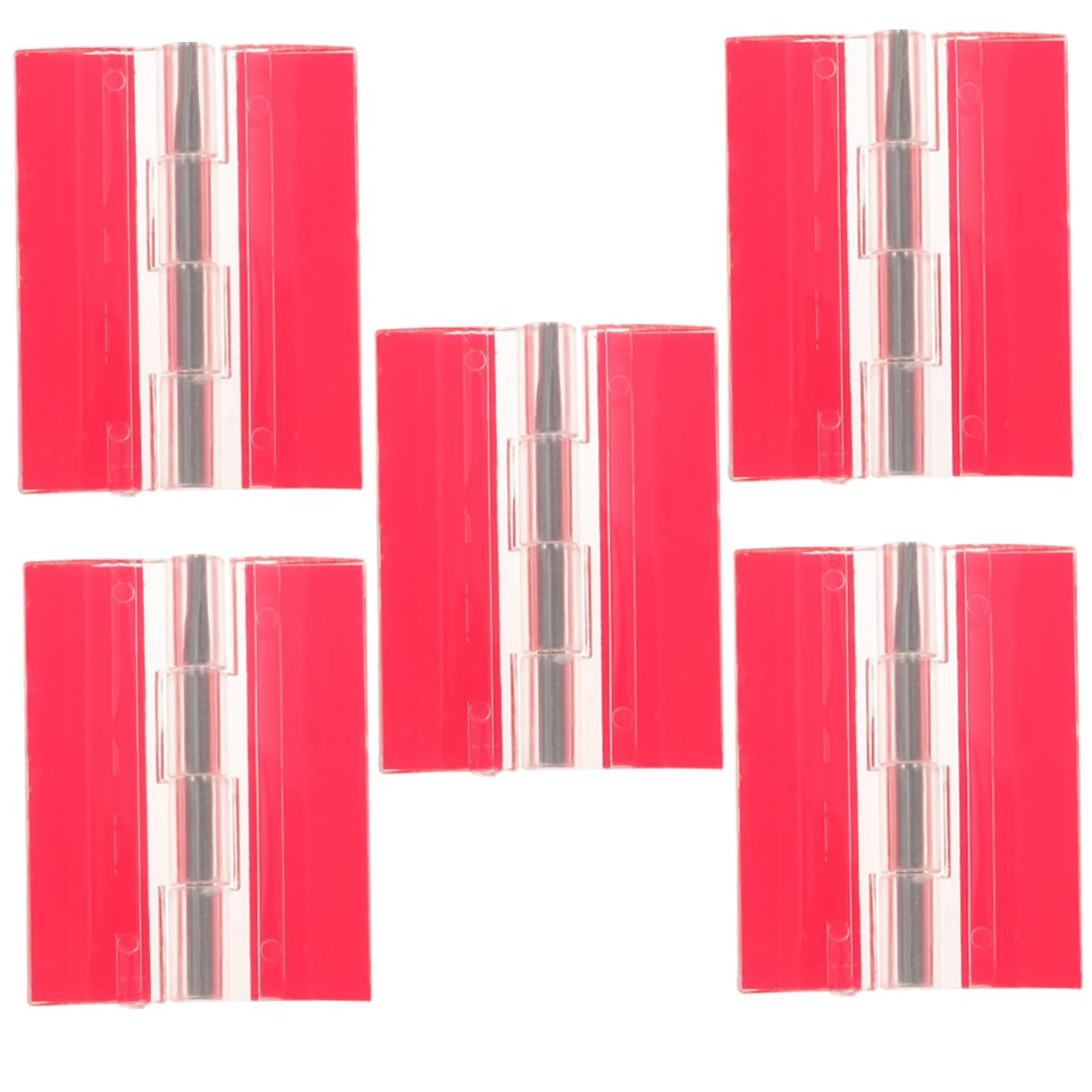 Cabilock 5pcs Self-Adhesive Hinge Transparent Clear Cabinet Hinges Self Adhesive Folding Hinges Piano Hinges Tiny Piano Hinge Small Piano Hinge Panel Hinges for Cabinet Doors Board Acrylic