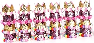 Toyvian Laços De Cabelo Para Crianças Laços De Cabelo Coroa Infantil Para Crianças Laços De Cabelo Infantis Laços De Cabelo Para Bebês Tiaras Coroa De Aniversário Do Bebê Tiara Crwon A