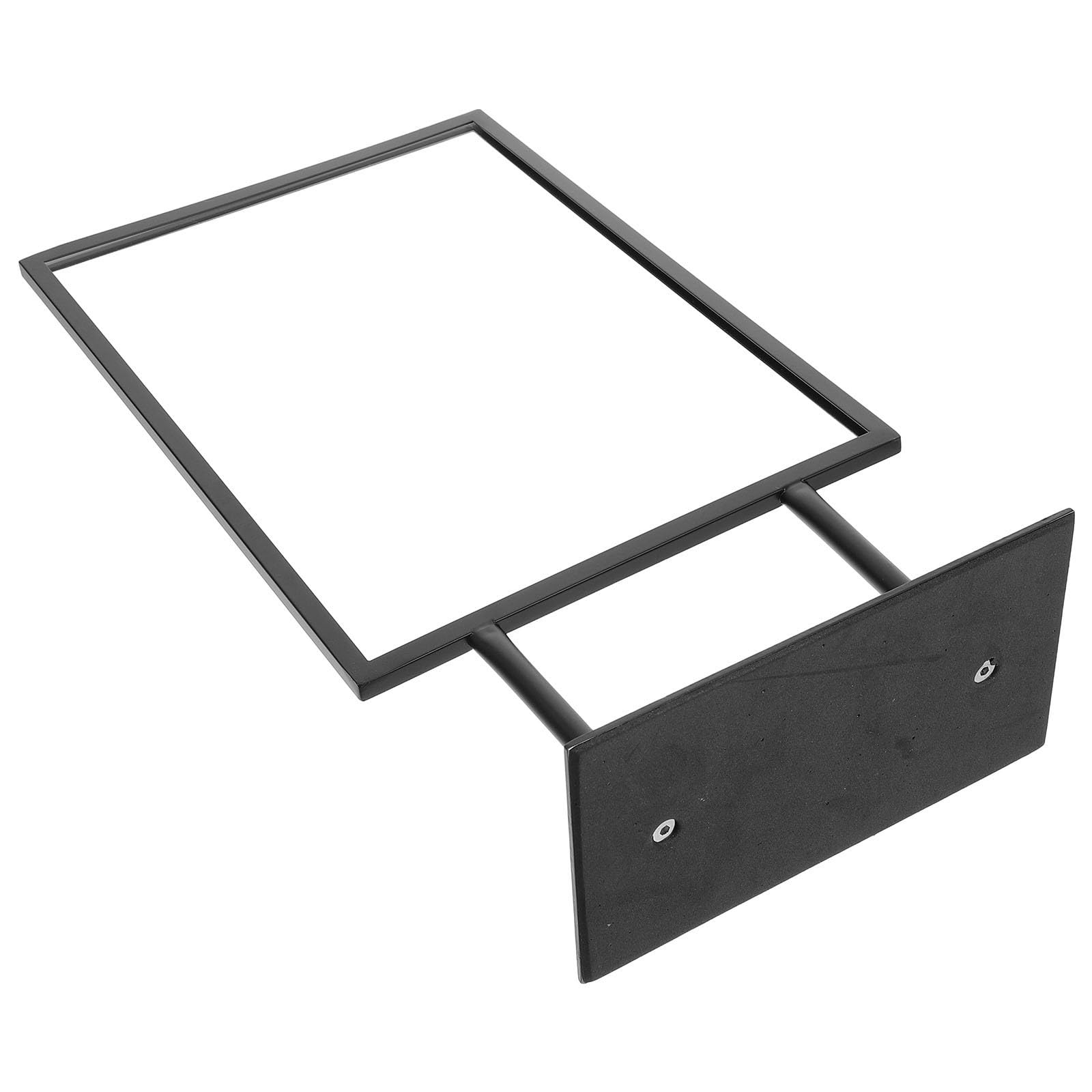 Toyvian Présentoir Base Large Renforcée en Acier Inoxydable Noir de Bureau de Prix Double Face Facile à Remplacer et Antichute, pour Supermarchés et Restaurants