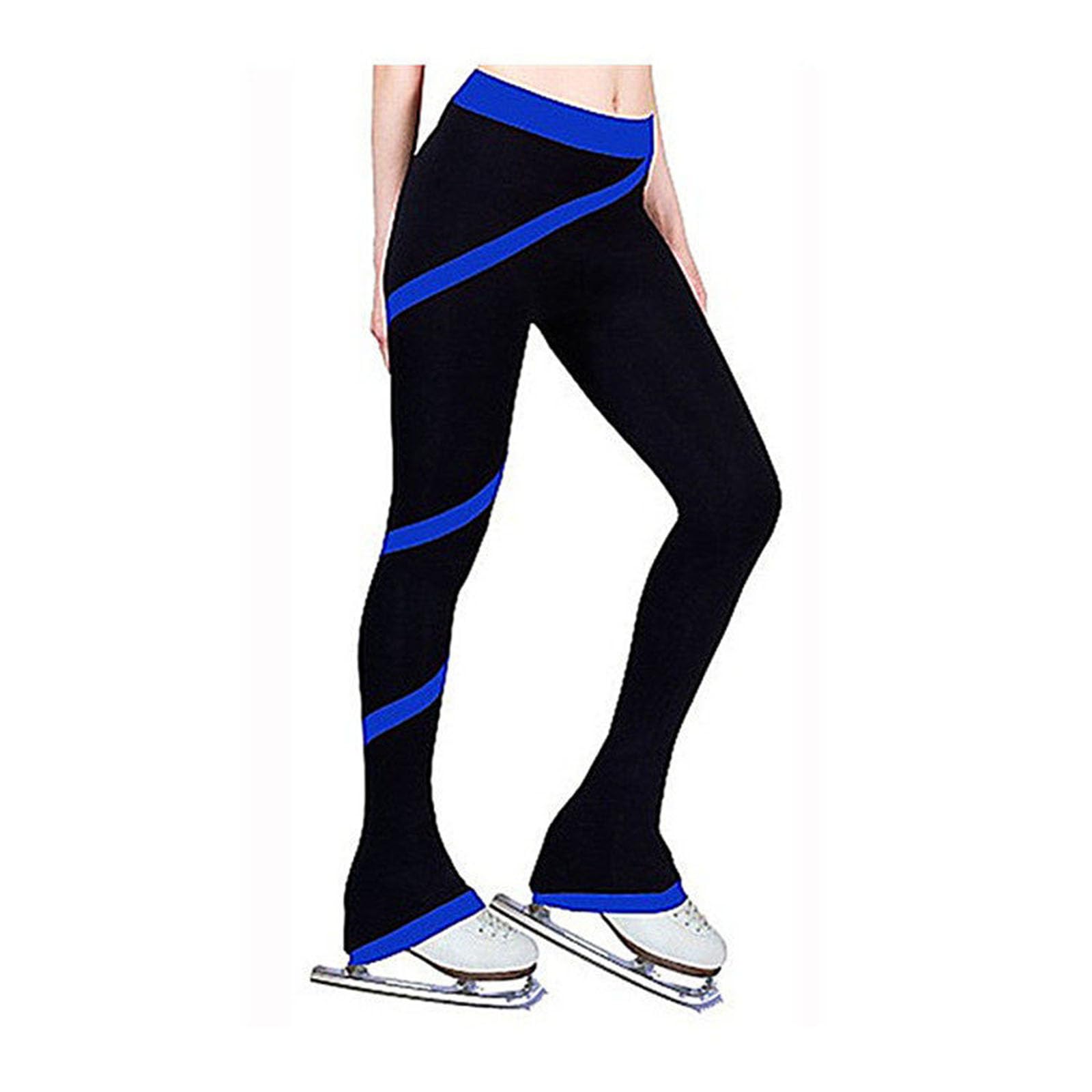 Eiskunstlauf Hosen Eiskunstlauf Spiralhose Damen Fleecehose Eislaufhose Warme Fleece Eiskunstlauf Leggings Für Frauen
