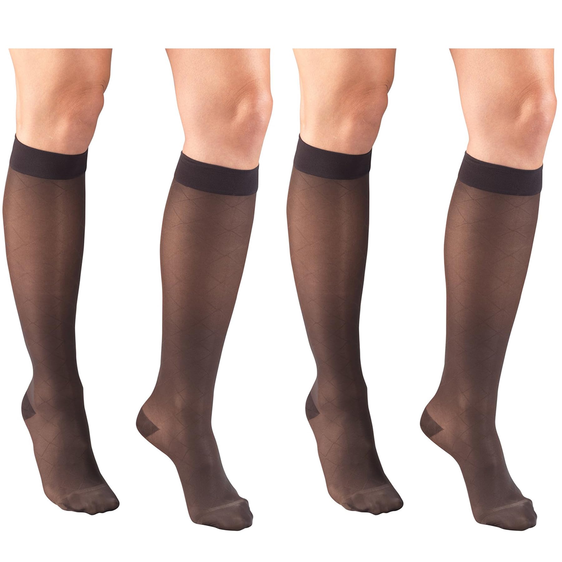 Truform Compression 15-20 mmHg Sheer Knee High Stocking