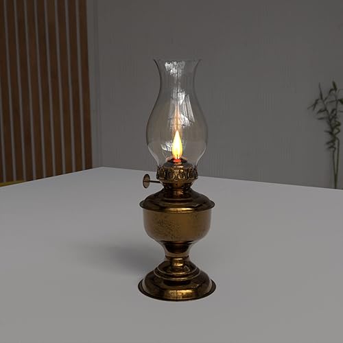 Miniatura 3 de Ciata Lámpara de aceite, vidrio, lámpara de chimenea de huracán victoriano de repuesto de globo, pantalla de lámpara de chimenea de vidrio