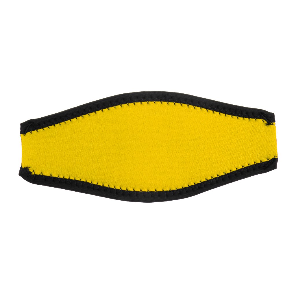 Easnea Scuba Mask Strap Cover, Comfortable Neoprene Swimming/Snorkeling Goggles Strap - Choice of Color Yellow