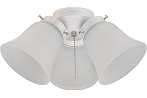 Westinghouse Fros 3 Frosted Ribbed Glass Ceiling Fan Light Kit