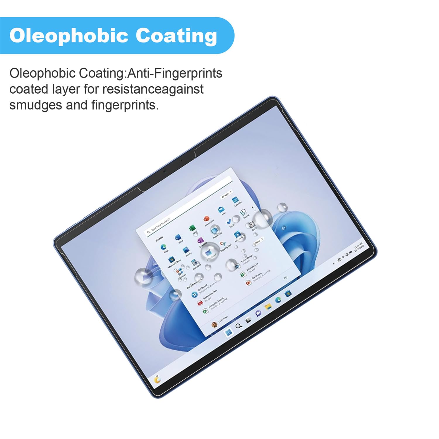 ZTAOOPOU (2 Pezzi Vetro Temperato Per Microsoft Surface Pro 4/Pro 5/Pro 6/Pro 7 (12.3") Protezione Schermo HD Trasparente Pellicola Proteggi schermo Microsoft Surface Pro 7 Plus Vetro Temperato