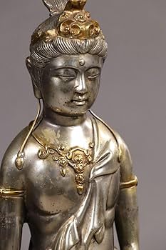 Amazon.co.jp: 高村光雲 原型 鋳銅 聖観音菩薩像 高さ46cm 置物