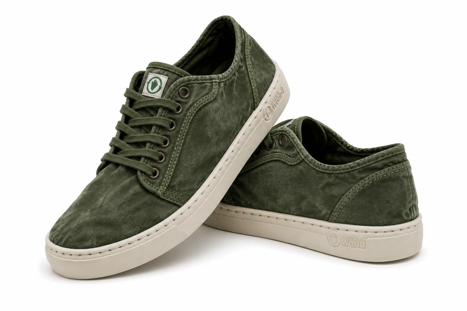 Natural World Eco 6602E Herren Sneaker aus Bio-Baumwolle, Canvas Schuhe | Leichte und atmungsaktive Herren Sommerschuhe für Alltag und Freizeit