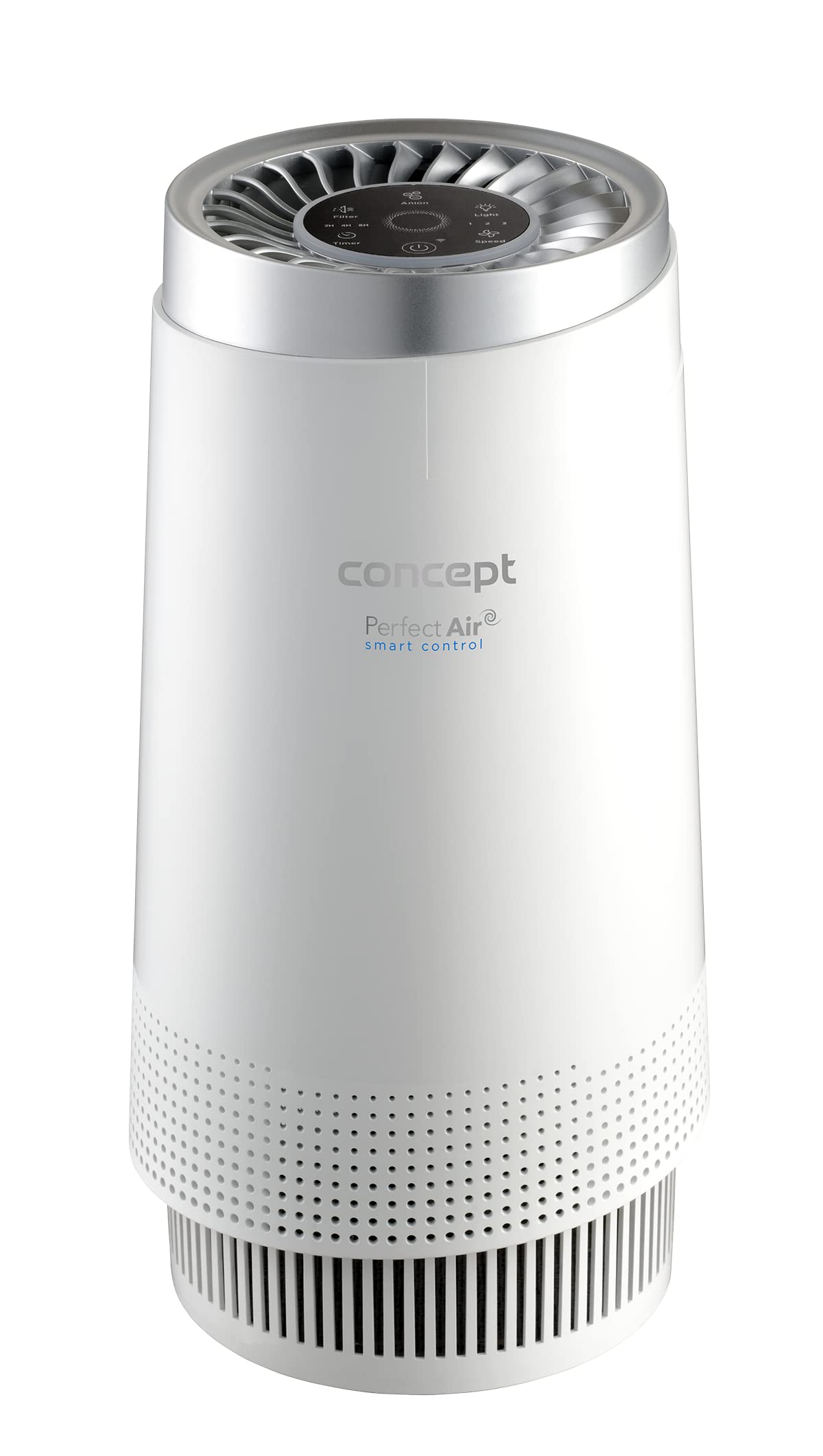 Concept Perfect Air Smart CA1010 - Purificatore d'aria con tre livelli di filtro dell'aria HEPA-13, filtro a carbone, ionizzatore, circolazione dell'aria: 130 m³/h, adatto per ambienti fino a 20 m²